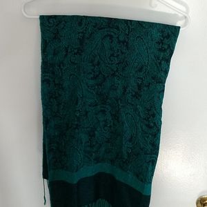 Teal pashmina